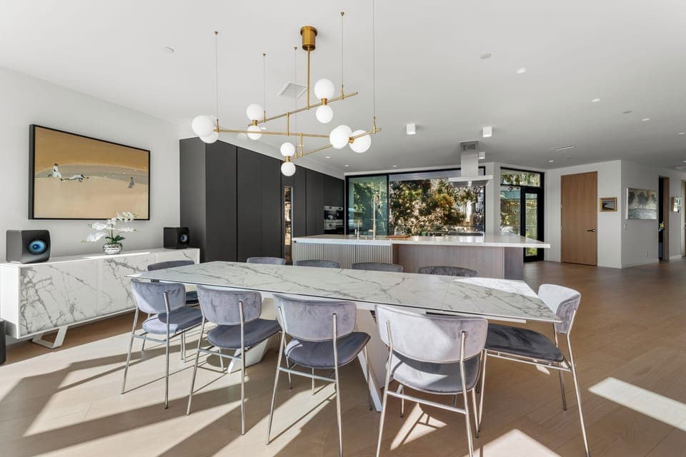 Dining Area and the Kitchen