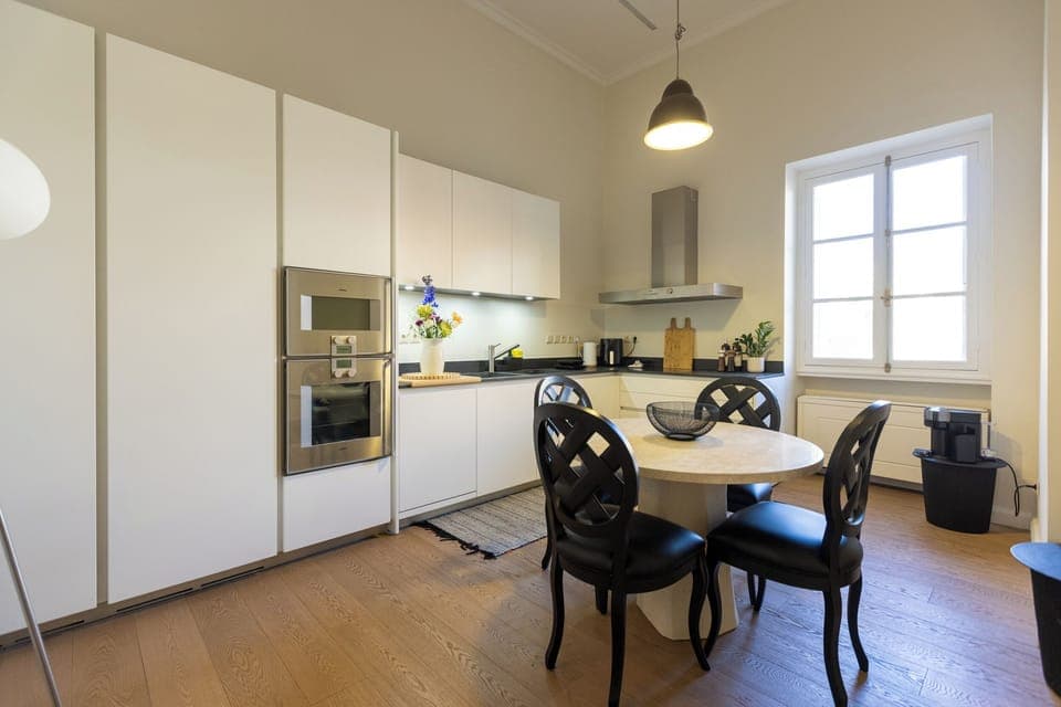 Fully equipped kitchen with modern, high-end GAGGENAU appliances
