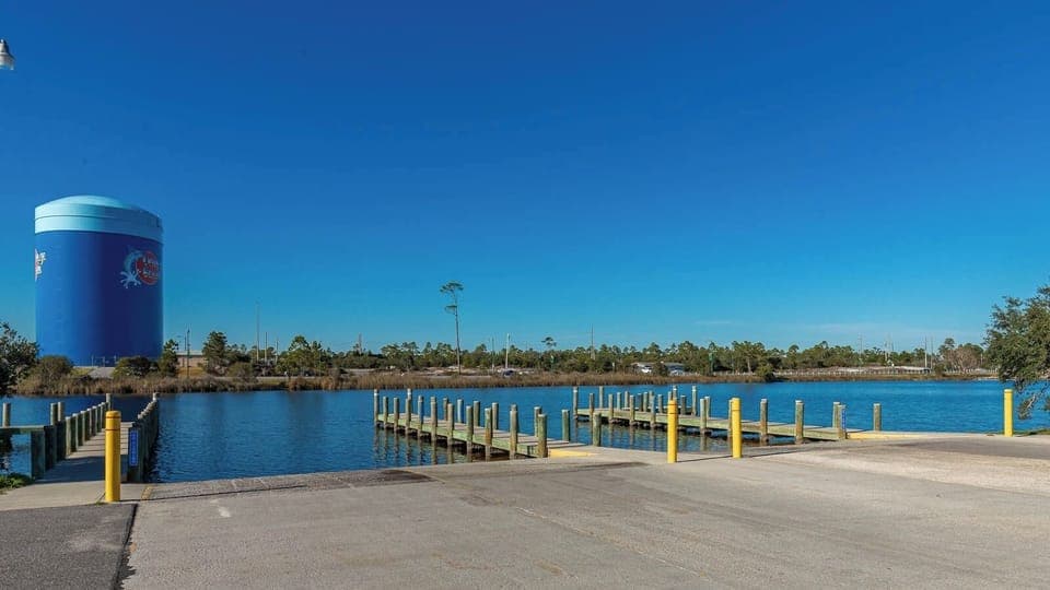Experience convenient access to docks for a saltwater boating or fishing experience