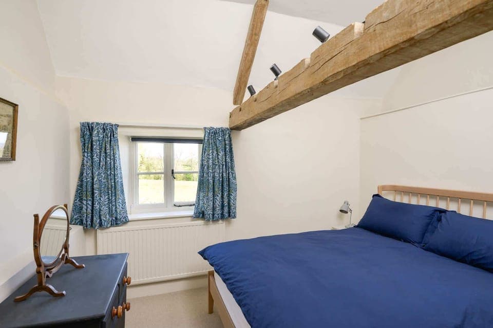 This bedroom can be made up as a twin or superking