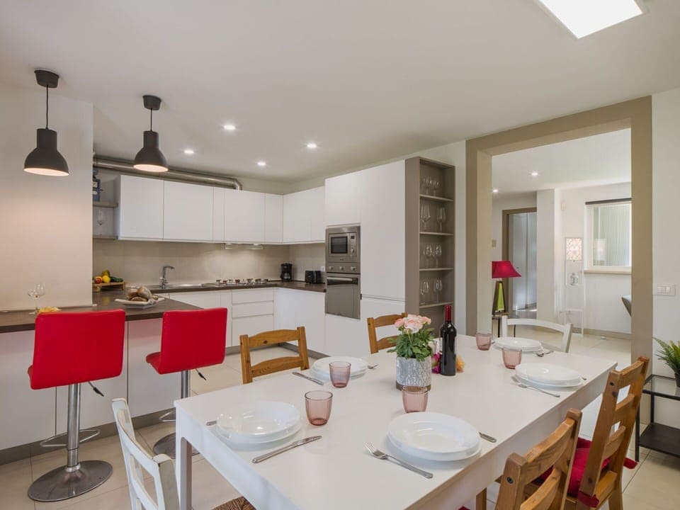 Furniture, Interior Design, Flooring, Wood, Ceiling, Floor, Room, Kitchen & Dining Room Table, Kitchen, Chair