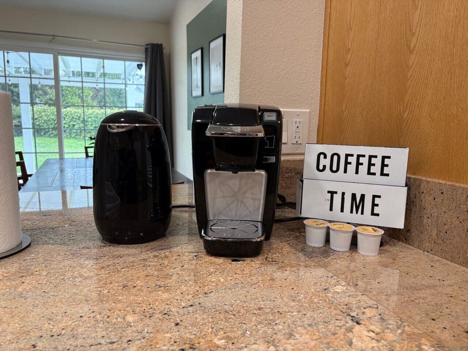 Start your day right—brew a fresh cup of coffee or tea and enjoy a moment of relaxation!