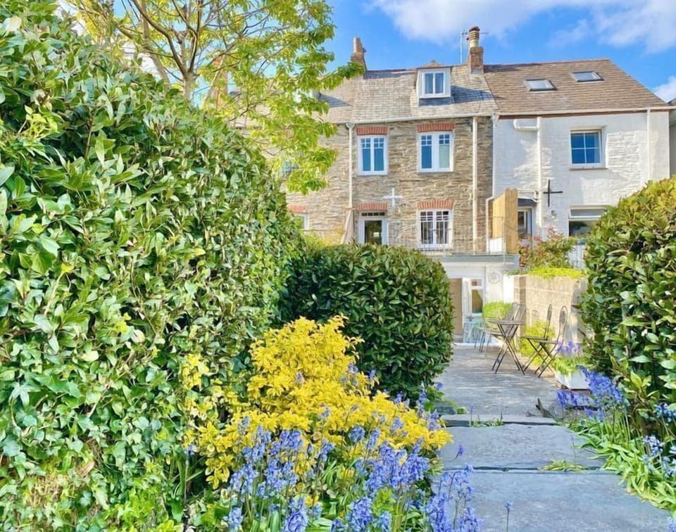 Rear of the property and garden at The Cottage holiday cottage in, Padstow, North Cornwall