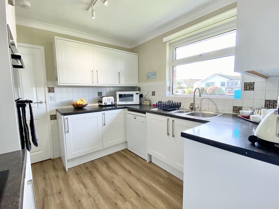 Kitchen area of Myebon Holiday Cottage, Padstow, North Cornwall