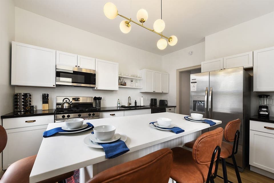 A stunning blend of form and function - our updated kitchen is as beautiful as it is practical