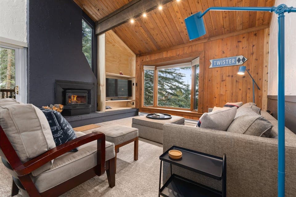 Great Room with Wood-Burning Fireplace