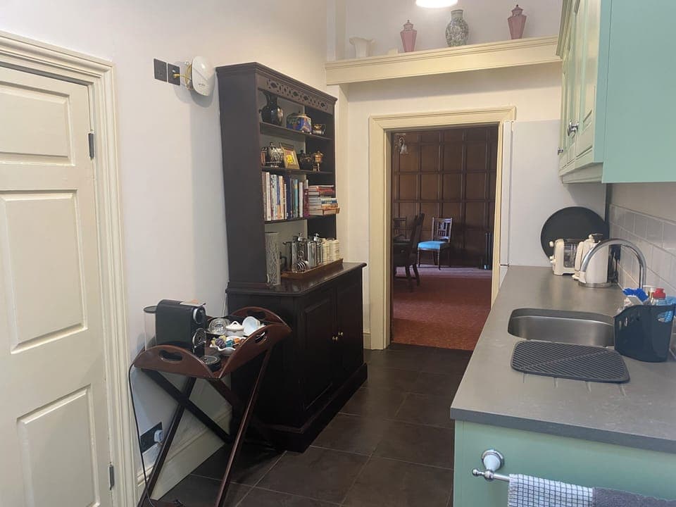 Kitchenette adjoining the dining room