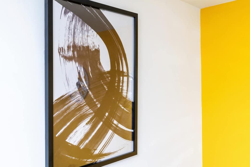 Abstract picture in the living room