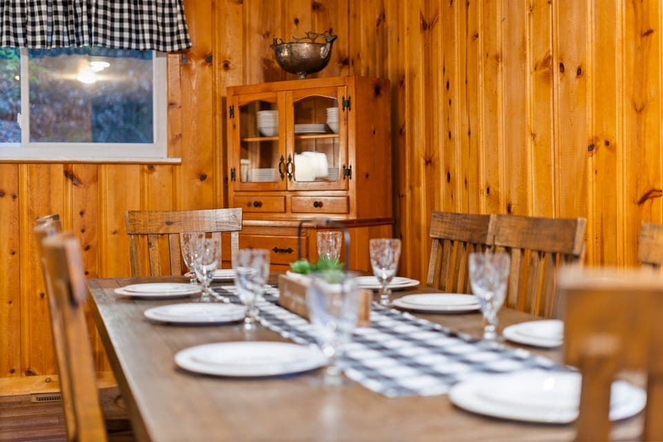 Table has seating for 8