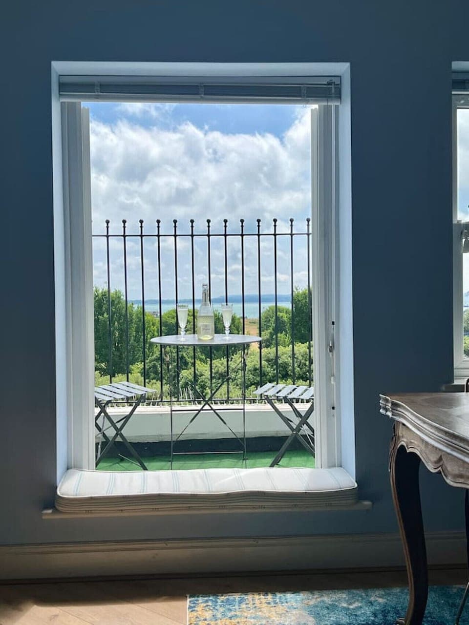 Sea views from the lounge