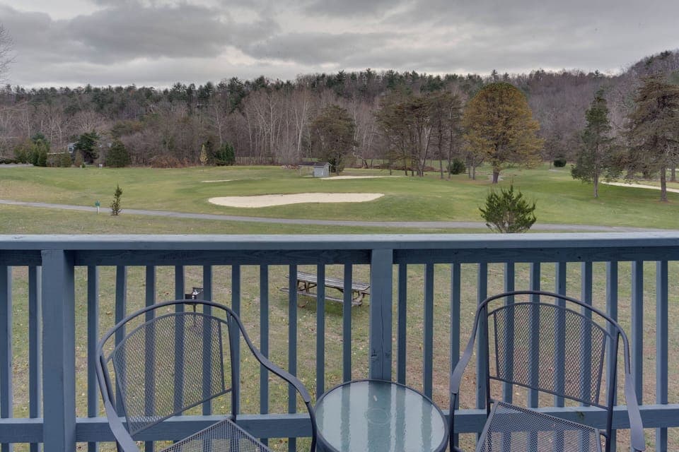 Sip coffee or wine on the balcony with peaceful views of the surrounding landscape.