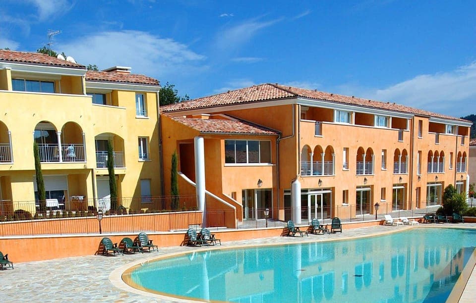 Get some sun in the outdoor pool.