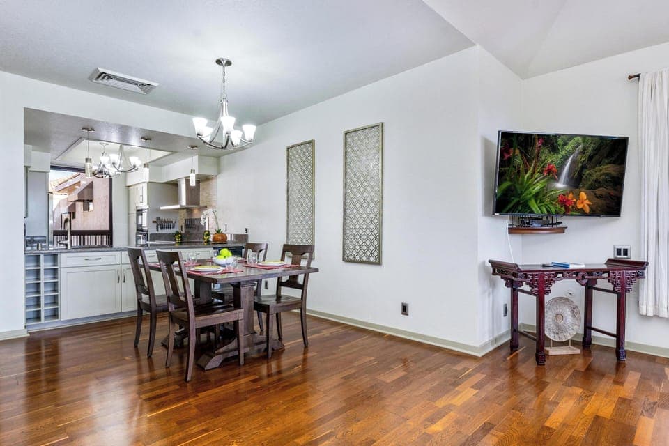 Dining area with seating for four