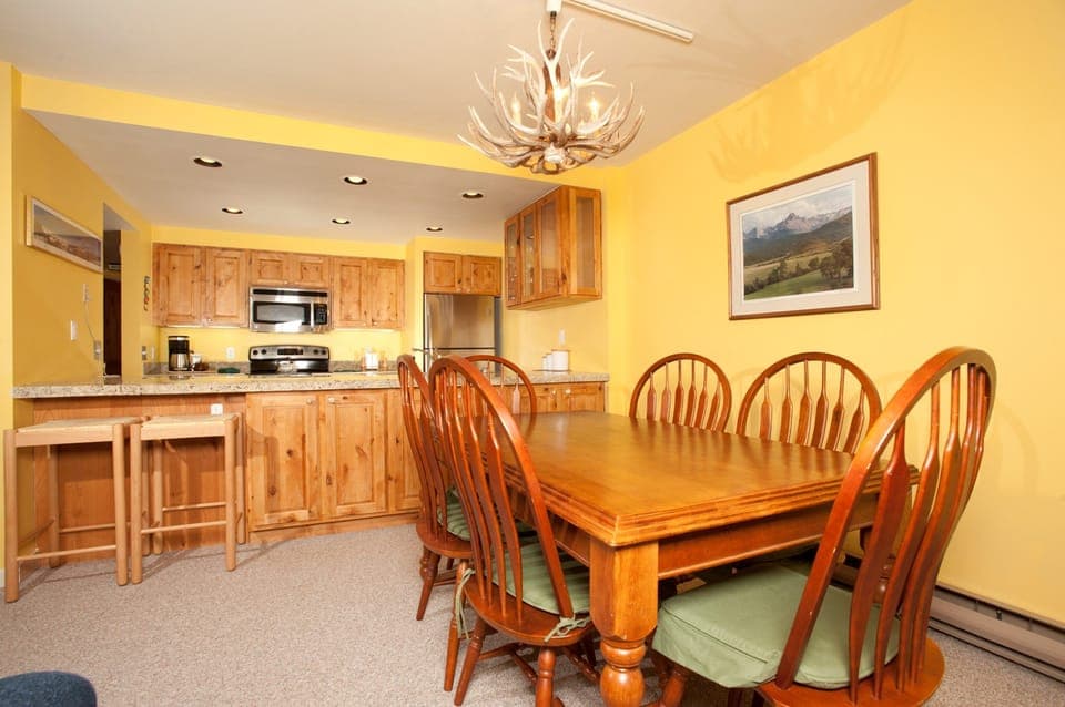 Enjoy the open-plan layout of the condo