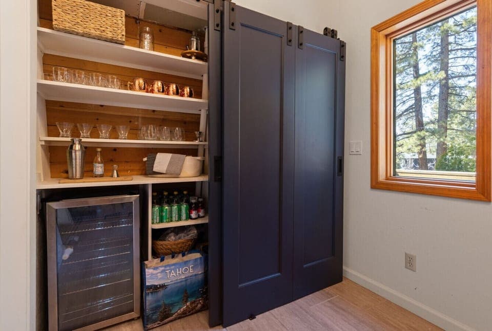 Great beverage center located in the front hall on main floor.