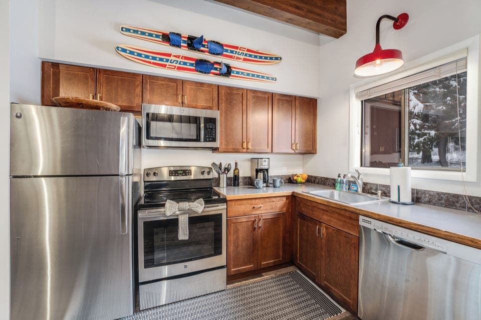 Cozy kitchen with views out the kitchen window | Main Level