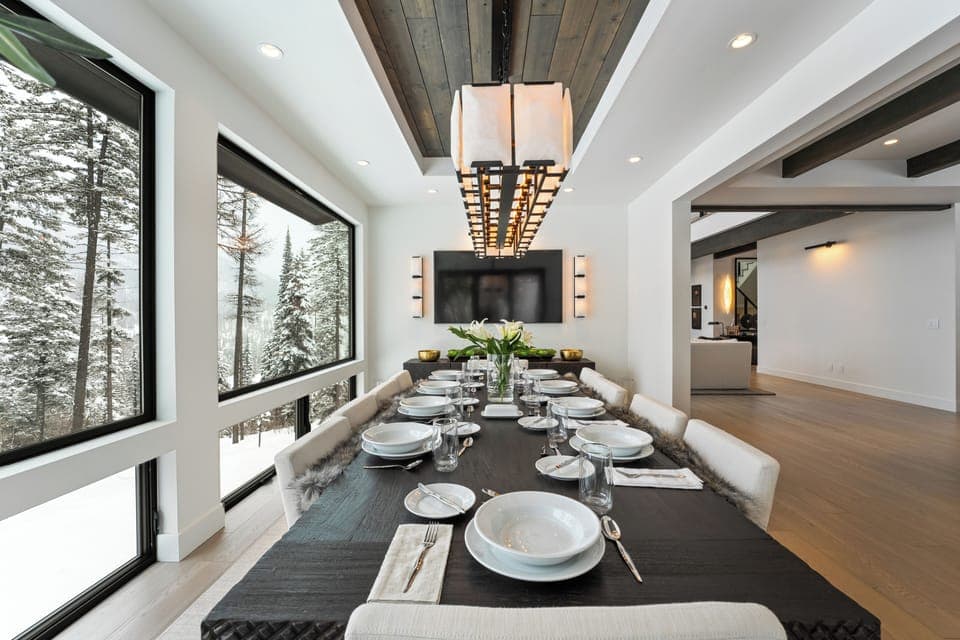 Dining in a winter wonderland | Main Level