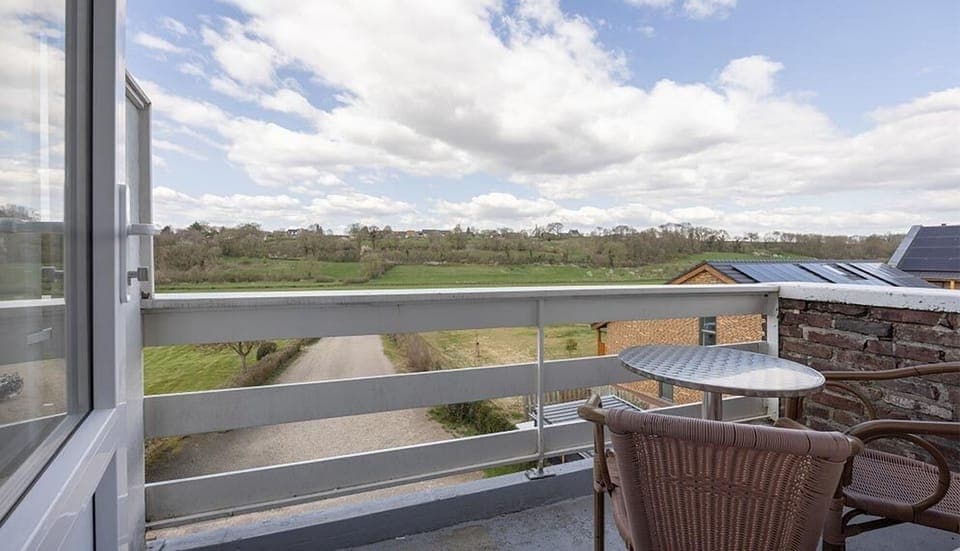 Balcony. Exact unit will be assigned upon arrival. Views, colors, and decor may vary.