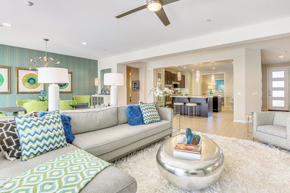 Living Room | Single-Story Home | Central A/C & Heating