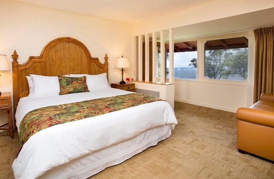 Wake up refreshed with ocean views from your plush king bed