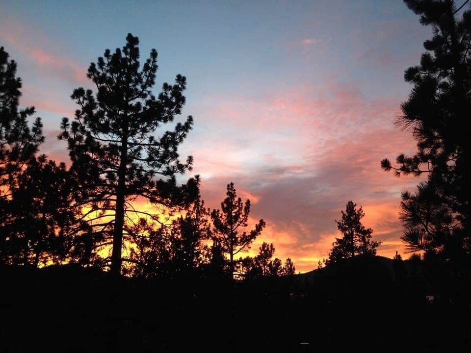 Sunset (in Summer, no snow)