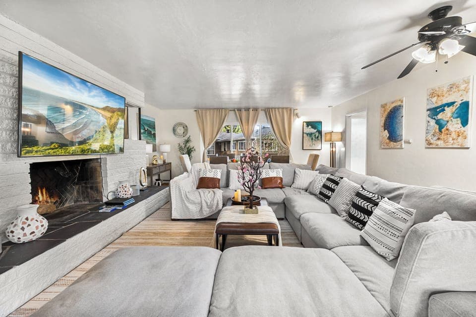 Smart TVs with Roku provide access to Netflix, Disney+, and 100+ local channels!