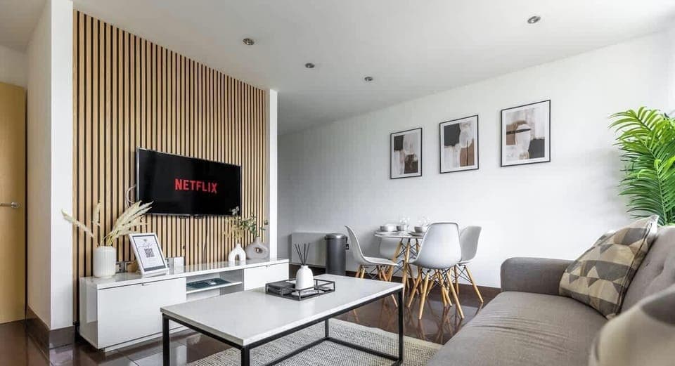 Lounge & Dining at Valore Property Services Short Lets & Serviced Accommodation