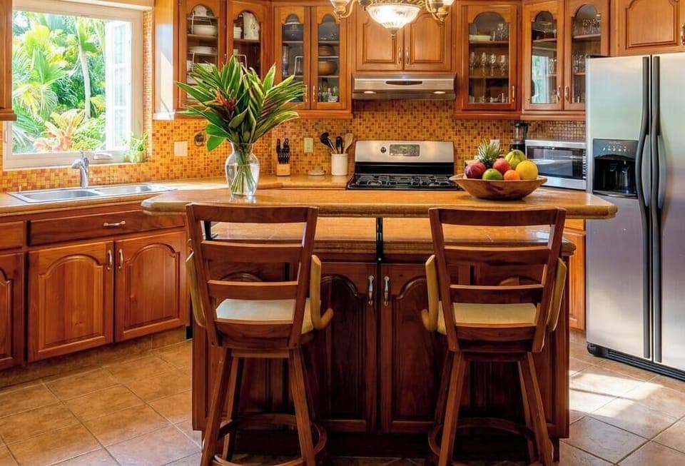 Fully equipped kitchen for cooking, gathering, and sharing meals together