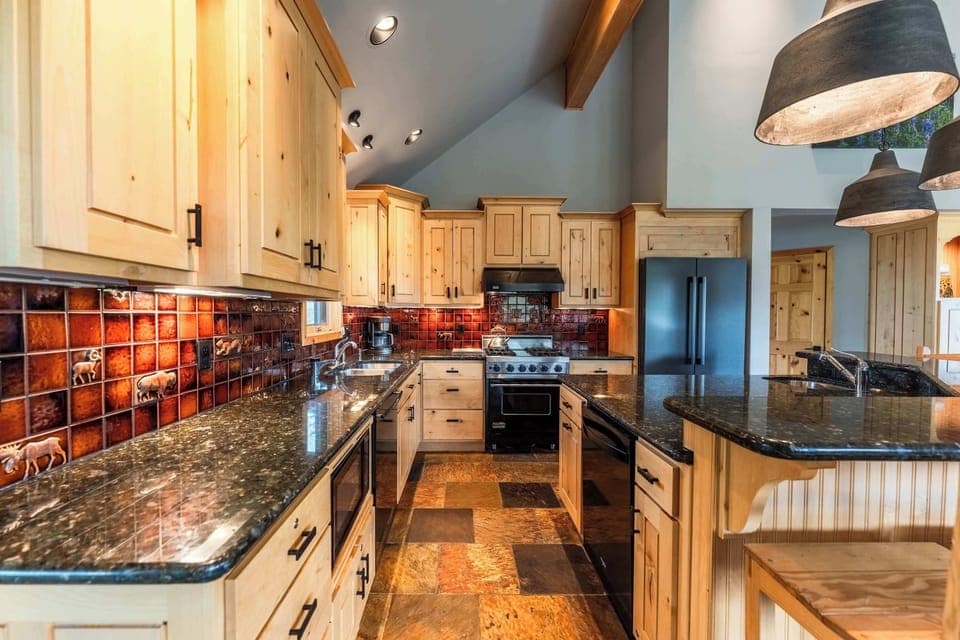 Fully stocked chef's kitchen