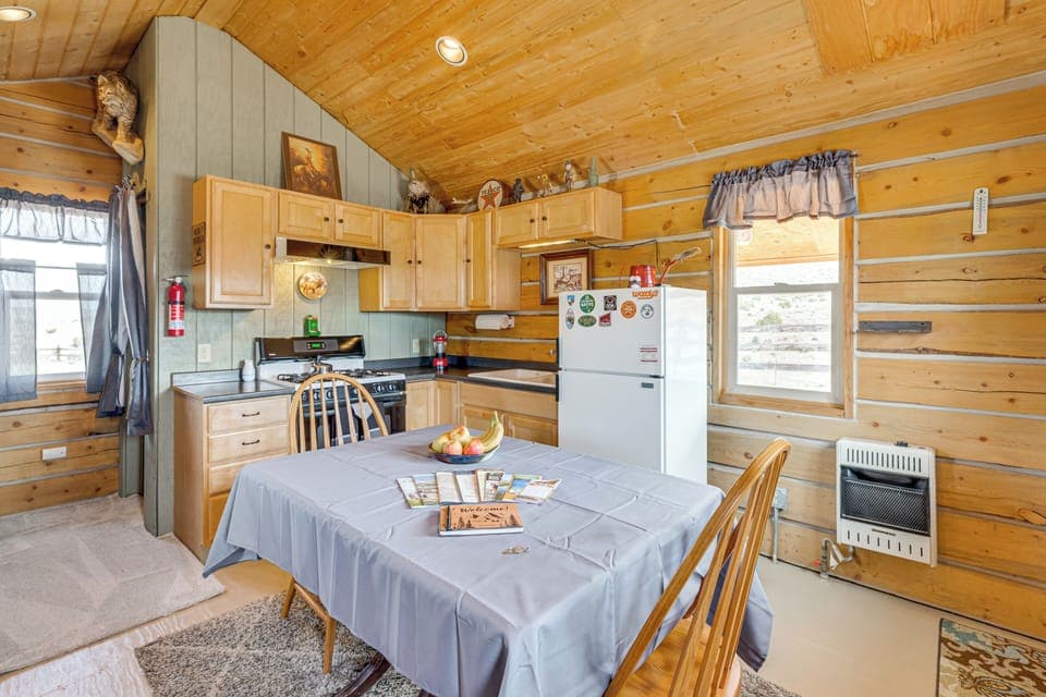 Kitchen Cabin Interior | Twin Bunk Bed | Wall Heater | Cooking Basics