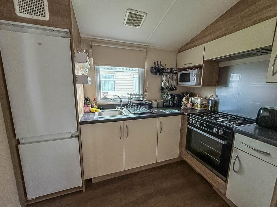 Bright, fully equipped kitchen perfect for family meals