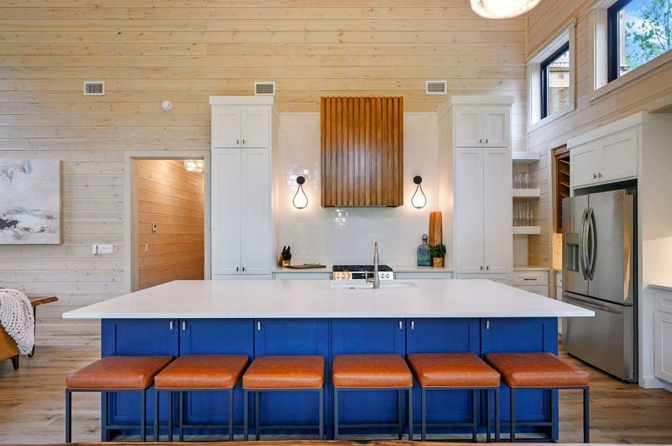Kitchen with island seating