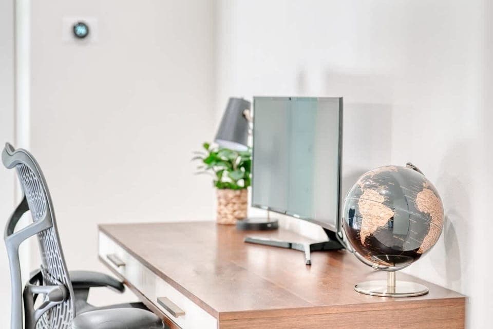 A haven of focused productivity. The quiet hum of possibility. A workspace designed for innovation