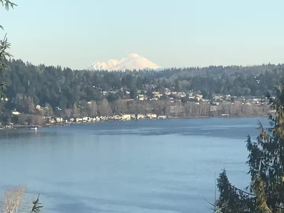 Views of Lake Washington and Mt. Baker