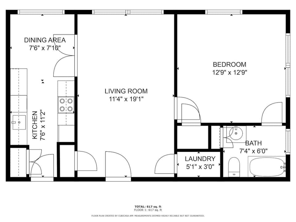 Floor Plan of this first floor unit