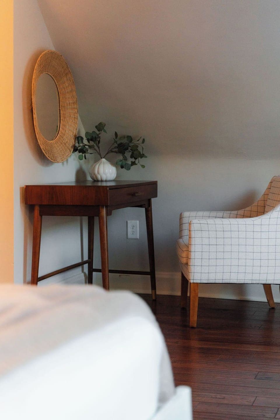 Working desk area or "getting ready" for any event. 