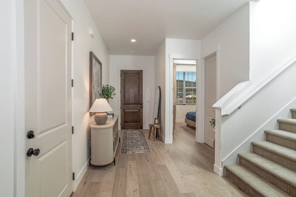 Front entry
Door to bedroom #2 on the R