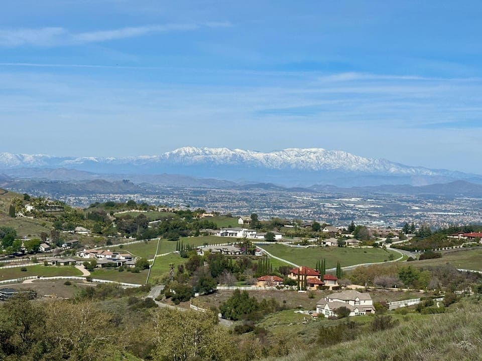 View from up the street