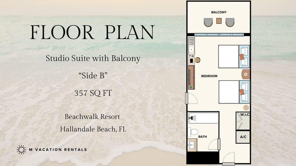 Floor plan layout of the unit for easy navigation.