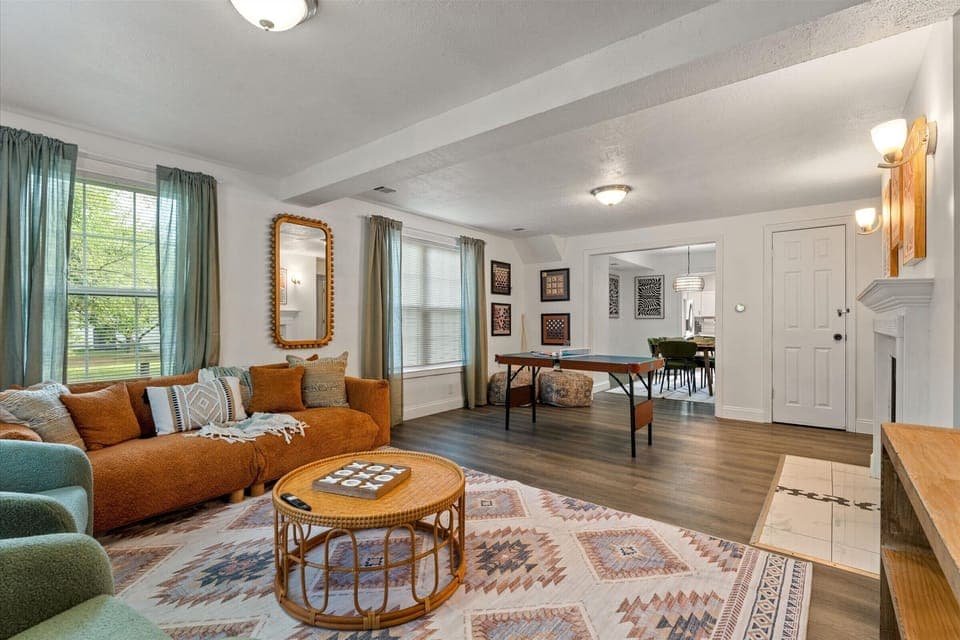 Serve up some fun in our cozy living room