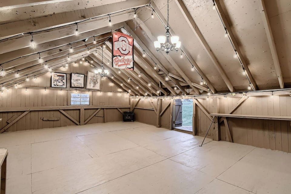 Barn interior upstairs