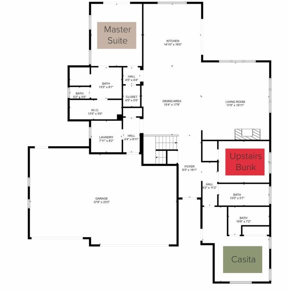 Upstairs Floor Plan
