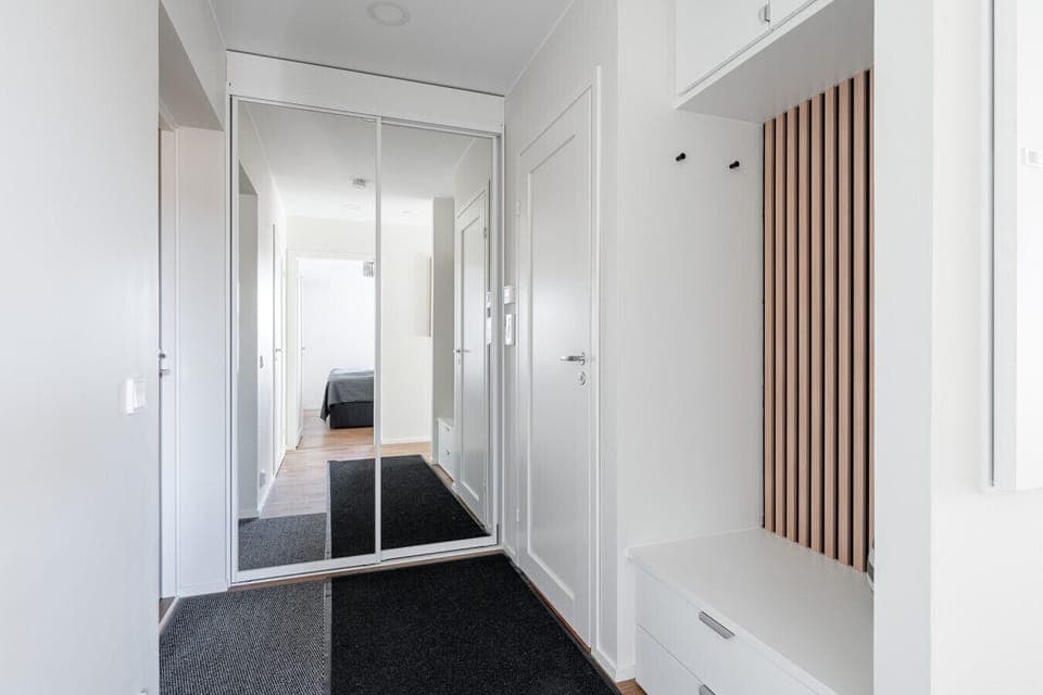 Apartment entrance and hallway