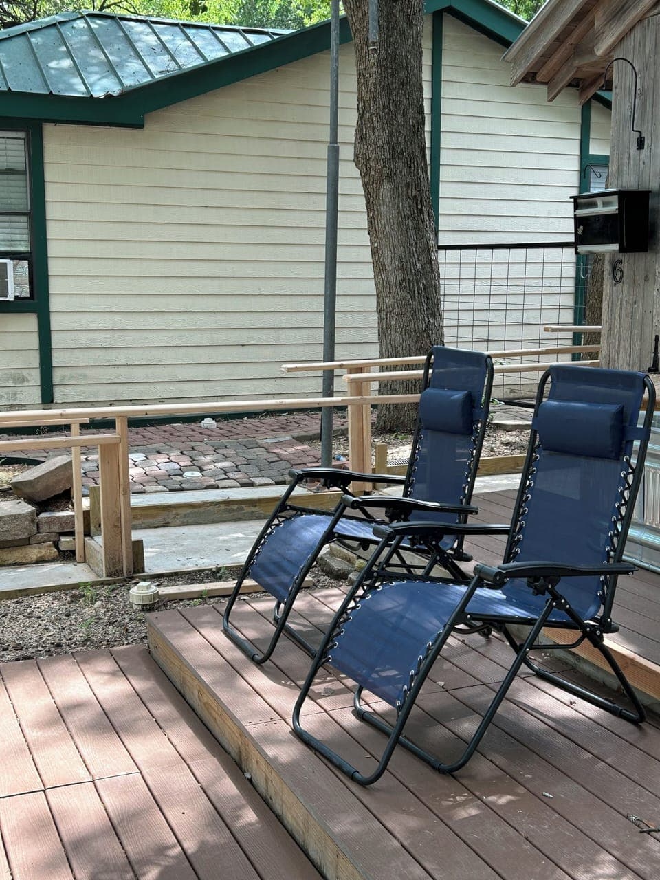 sit on the patio and relax 