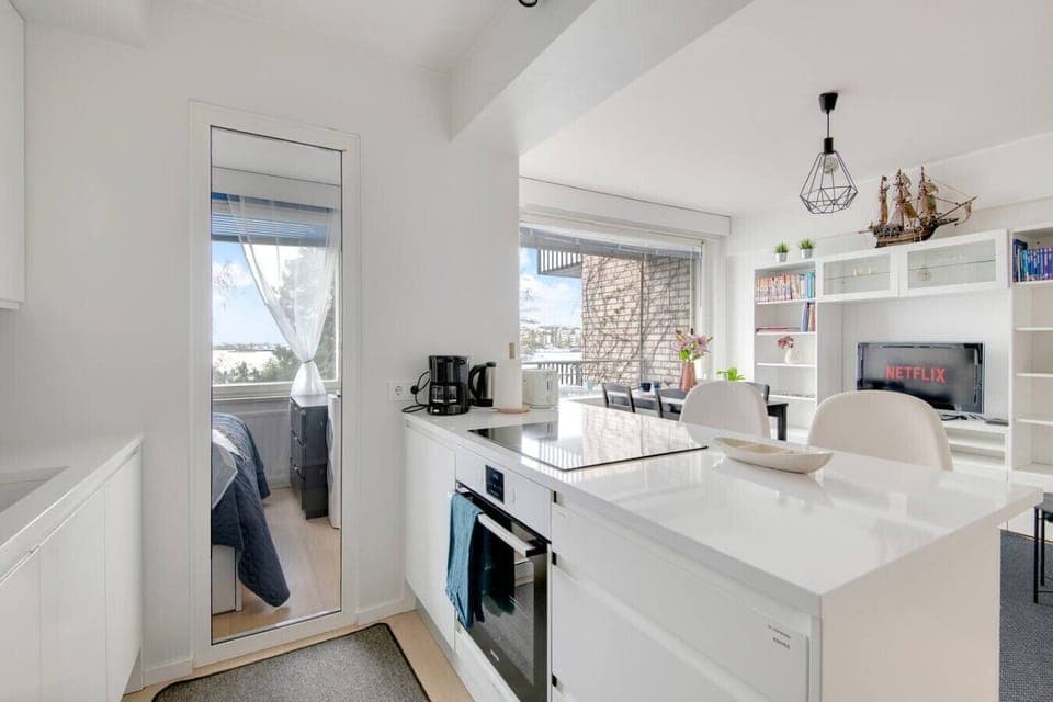 From morning coffee to homemade dinners, this space has everything you need to feel at home.