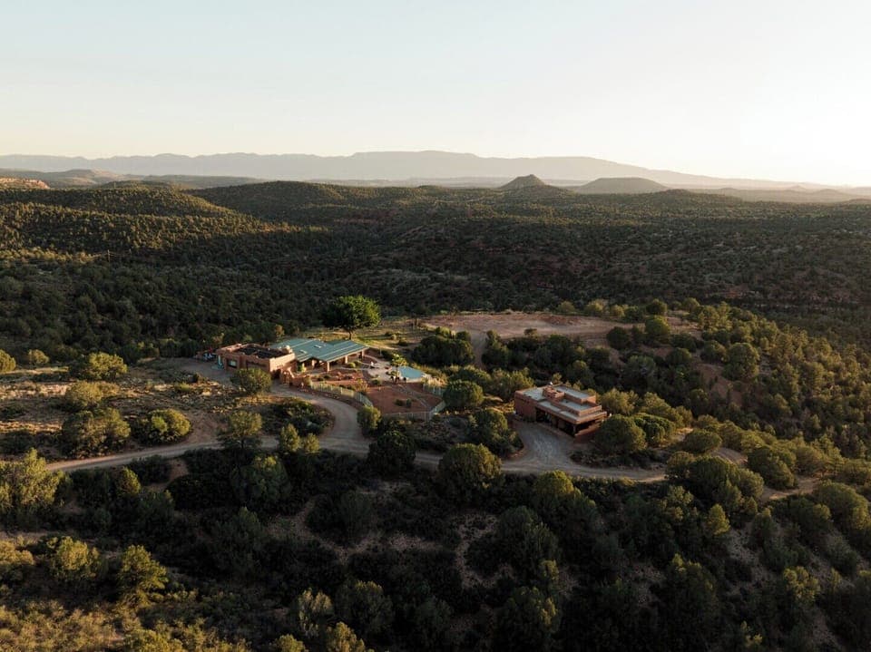 Arial view of the sacred space