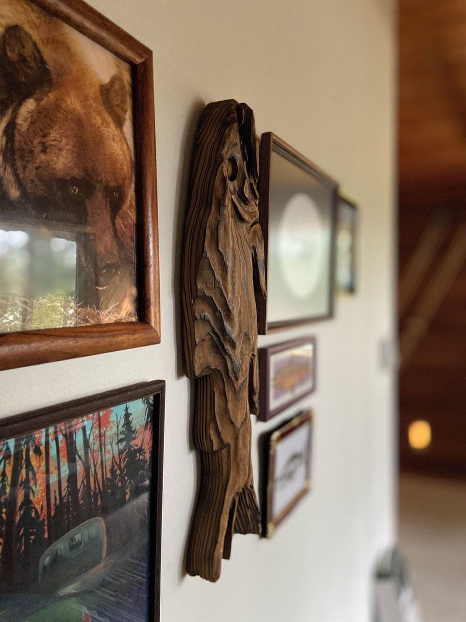 PNW forest inspired art gallery