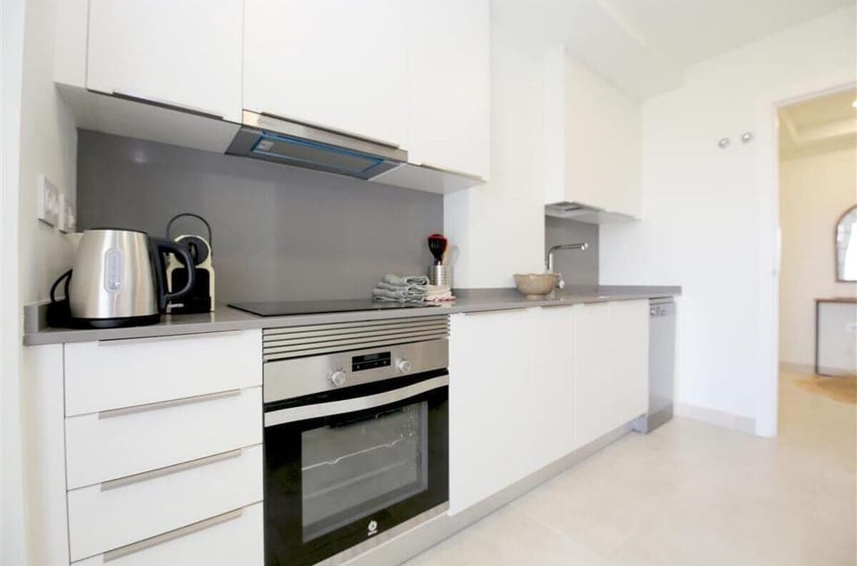 Modern kitchen is fully fitted with all the appliances