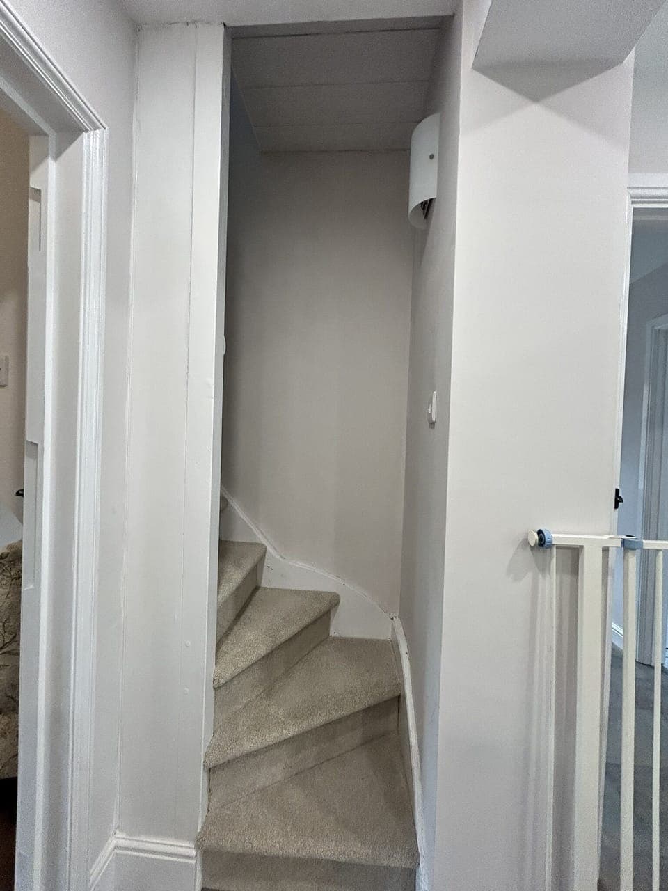 Stairs leading to first floor off the kitchen