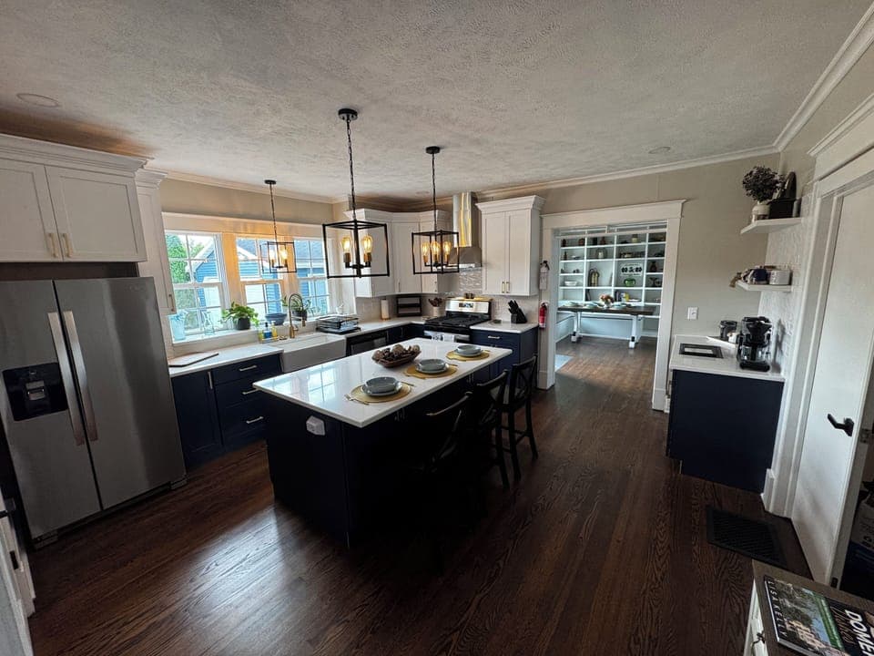 Our gourmet kitchen provides everything you need to cook and host. 